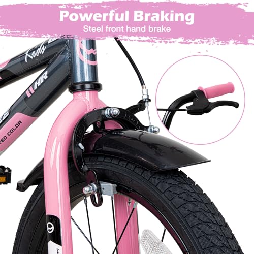 WEIZE 16 Inch Kids Bike Pinkblack