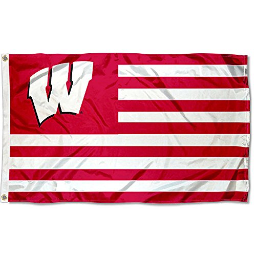 Wisconsin Badgers Stars and Stripes Nation Flag