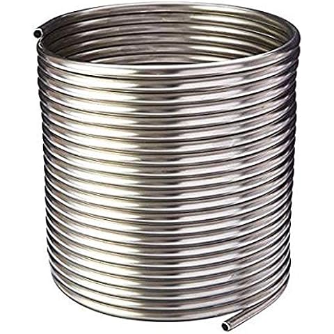 NY Brew Supply Stainless Steel Tubing Coil - 3/8" x 50' - DIY Chiller, HERMS, Jockey Box Cover