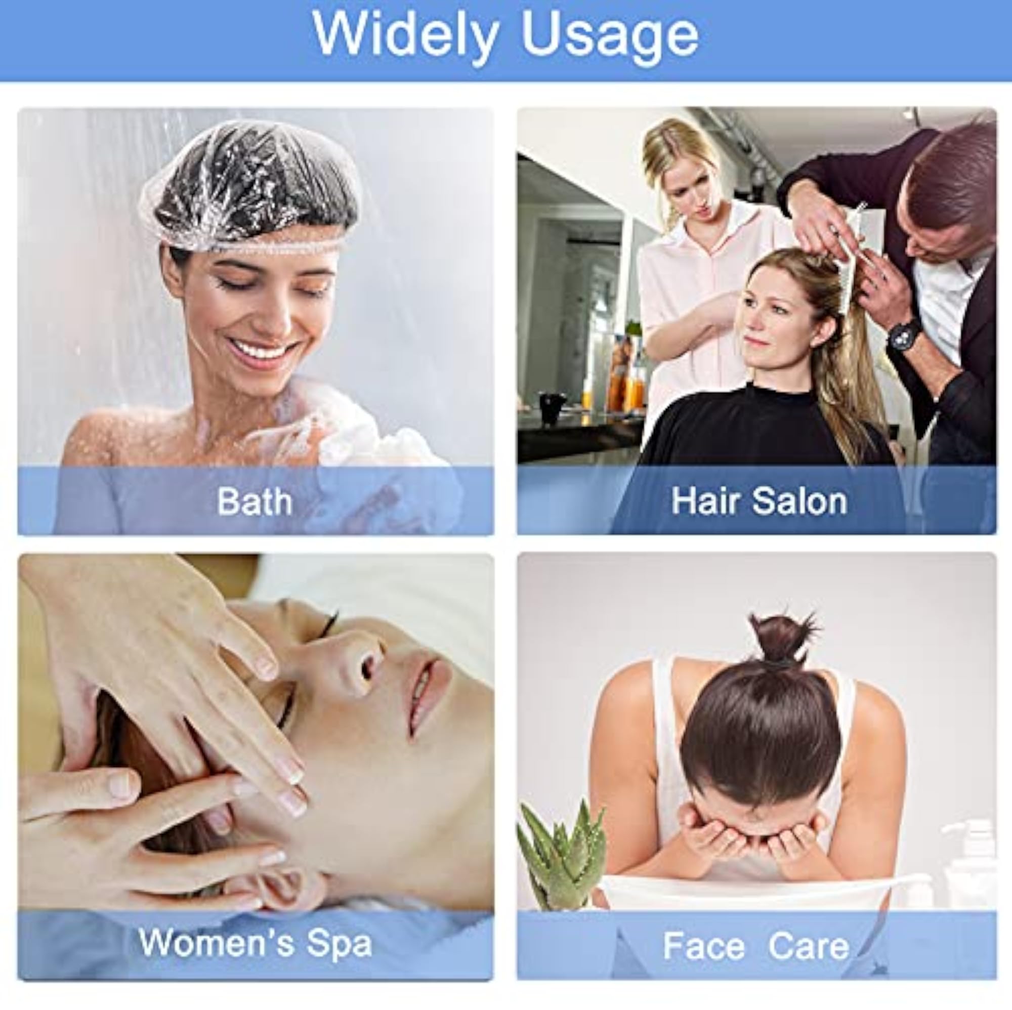Disposable Thick Clear Waterproof Shower Caps