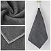 KinHwa Kitchen Washcloths for Dishes Absorbent Microfiber Dish Cloths Quick Dry Dish Rags with Poly Scour Scrub Side Ideal for Kitchen Cleaning (Gray, 12inchx12inch 10 Pack)
