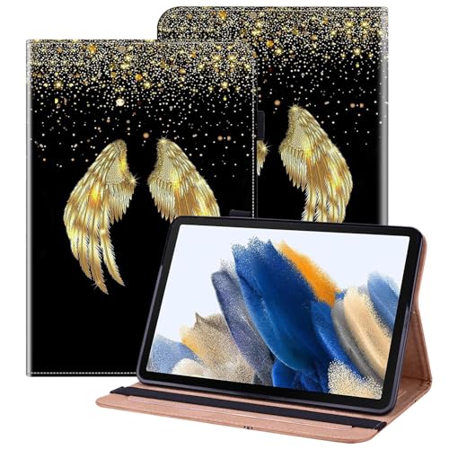 Funda Samsung Tab S5e 10.5 de piel sintética dorada con soporte para lápiz de tablet BOLELAW