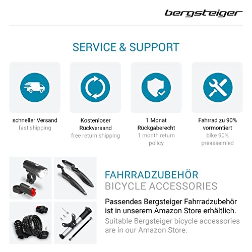 Bergsteiger Kodiak 26 Zoll, 29 Zoll Mountainbike, Scheibenbremse, Shimano 21 Gang-Schaltung, Vollfederung, Fully MTB für Jungen, Mädchen, Damen & Herren - Image 7