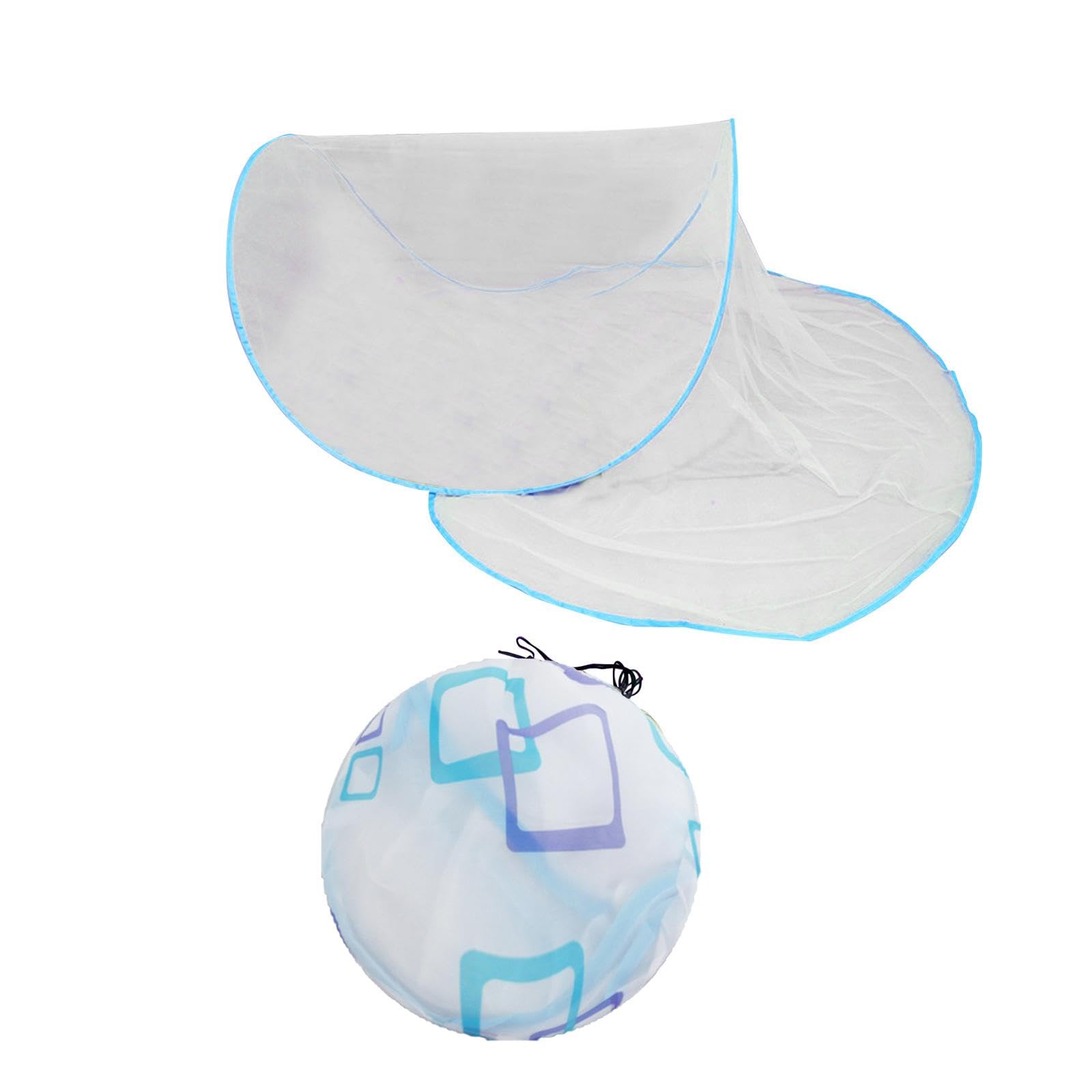 CALANDIS® Folded Bedding Net Tent Indoor Mini Sleeping Net for Picnic Hiking Traveling Blue | 1 Mini Foldable Net 1 Storage Bag-image-15
