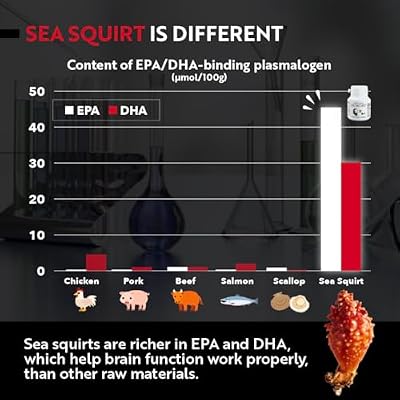 REMORY Plasmalogen Sea Squirt Supplement - Brain Health Supplement - 30 Days Supply