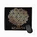 Produktbild Mouse Pad Hand Drawing golden Apple Tree Black Wooden Background Boho Style May be Used as Print Your Design Rectangle Rubber Mousepad 11.81 X 9.84 Inch