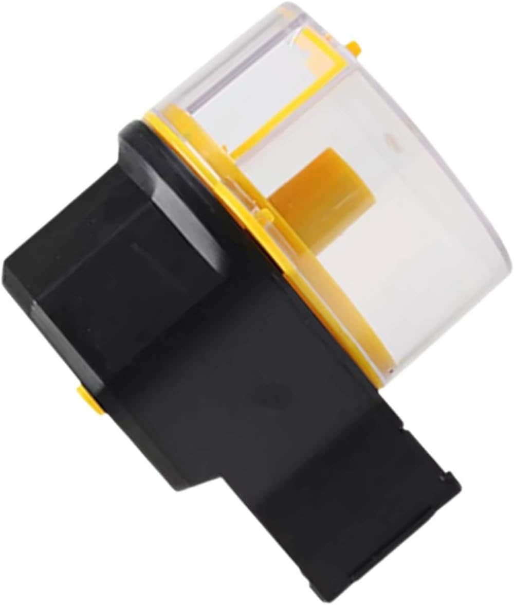 Automatic Fish Feeder for Aquarium and Turtle with Adjustable Timer, Large-Capacity Feeding Tank, Yellow Fish Tank Feeding Tool for Vacation and Daily Use