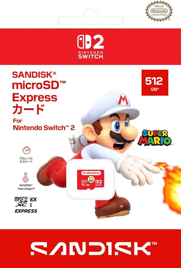 SanDisk microSD Express 512GB for Nintendo Switch 2