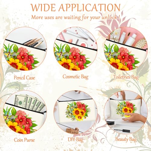 image for Legigo 50 Pack Blank DIY Craft Bag Canvas Pencil Case Blank Makeup Bag
