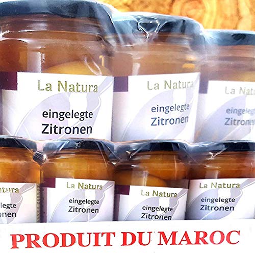 Marokkanische eingelegte Salzzitronen Zitronen 200g Glas von La Natura * Original aus Marokko * Feinschmecker Tajine – Bild 8
