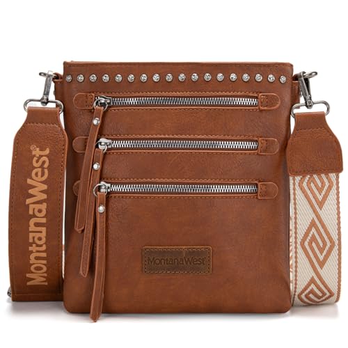 Image of Montana West Crossbody Bags for Women Multi Pocket Cross Body Bag Purses with Guitar Strap