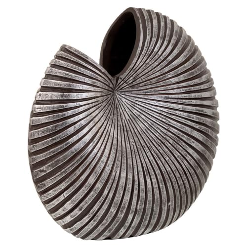 Vase en polyrésine argenté, l'objet déco sculptural idéal - 2
