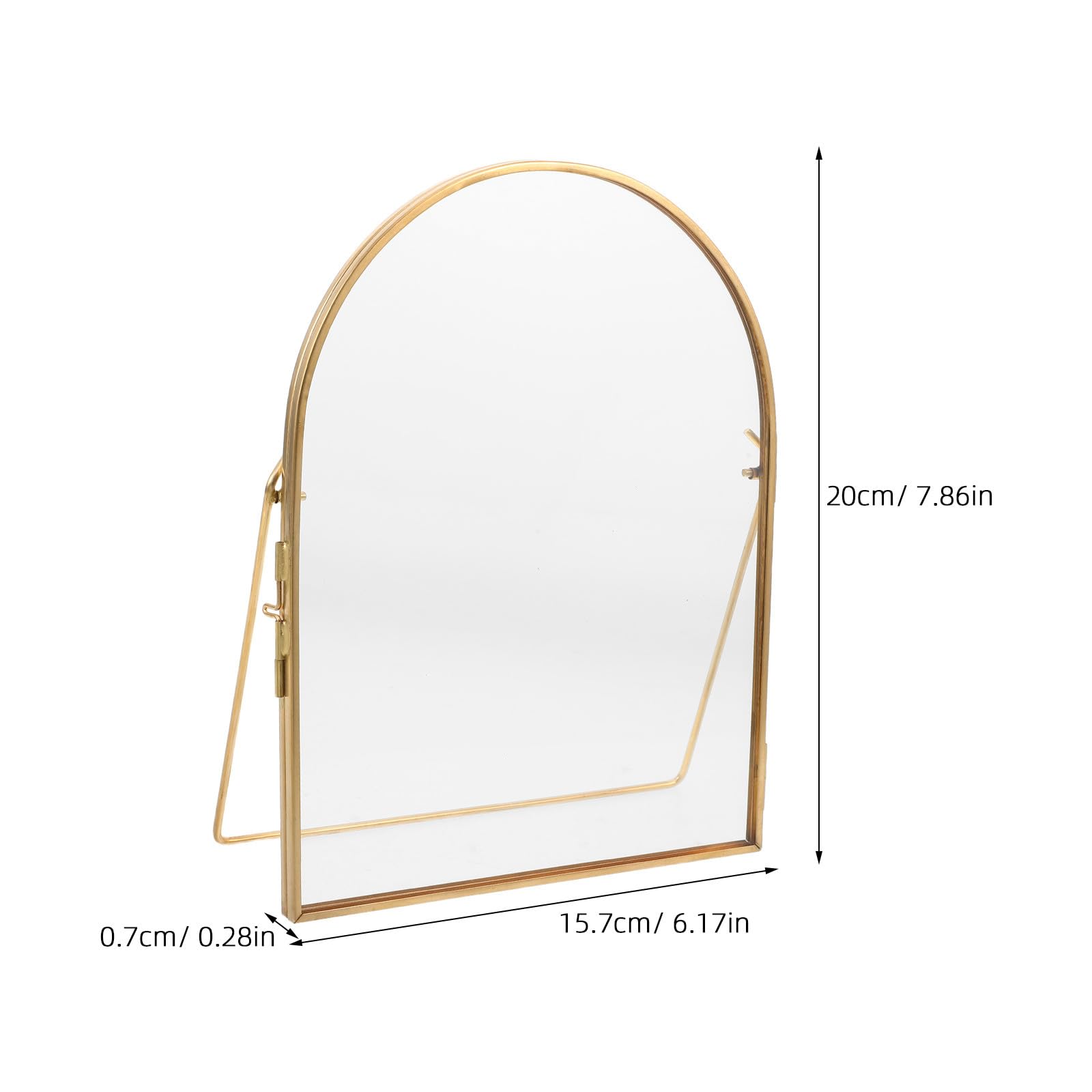 OUNONA Marco de recuerdo para huellas de bebé, marco de cristal para huella | Soporte de exhibición de recuerdos para recién nacidos de doble cara - Regalo para padres primerizos y regalo de bautizo (7.9