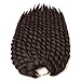 Produktbild Crochet Braids Havanna Mambo Twist Synthetische Afrikanische Haarverlängerungen Synthétique Kanekalon Cheveux Sénégalais Twist Haar Dunkelbraun (14inch, 4 (dunkelbraun))