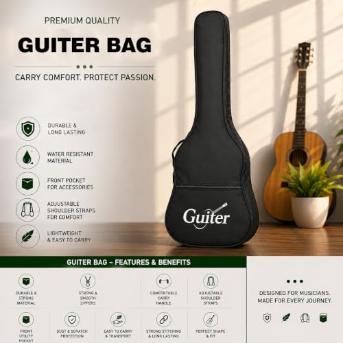Image of Premium 34-36 Inch Non-Padded Guitar Bag | Lightweight, Soft Carry Case