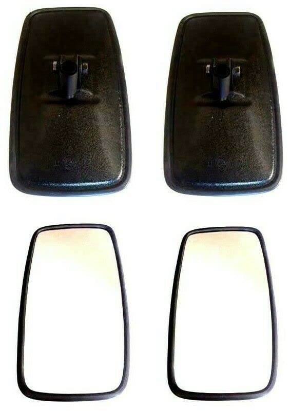 Rétroviseurs Extérieurs Universels Pour Camion, Tracteur, Engin - Lot De 2, 375x190 Mm, Convexes