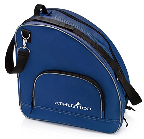 Athletico Ice & Inline Skate Bag - Premium Bag to Carry Ice Skates, Roller Skates, Inline Skates for Both Kids and Adults (Blue), Blue, L, Detachable,Durable by Athletico - Used condition - US$20.33