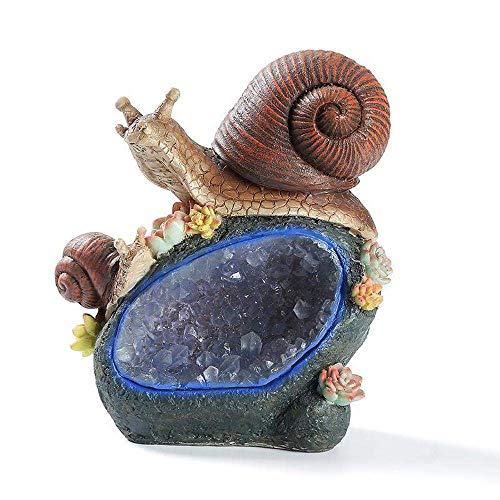 Zhjbd Garden Ornaments Solar Powered Outdoor Snails Lights Figurine Resin Garden Statue For Yard Lawn Decoration Landscape Gift-14.57.520.5Cm Aproduct No.:ww-426 (Color : A) #TOP2