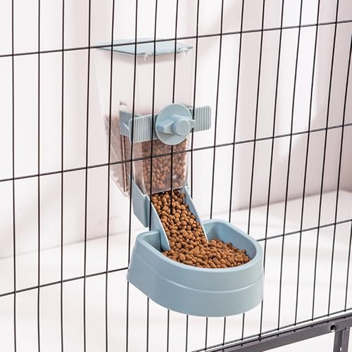 自動給餌器 自動餌やり機 犬 自動猫給餌器、犬用セルフサービス給餌機、猫用ボウル、フードボウル、転倒防止吊り下げ式ペット用品(F)