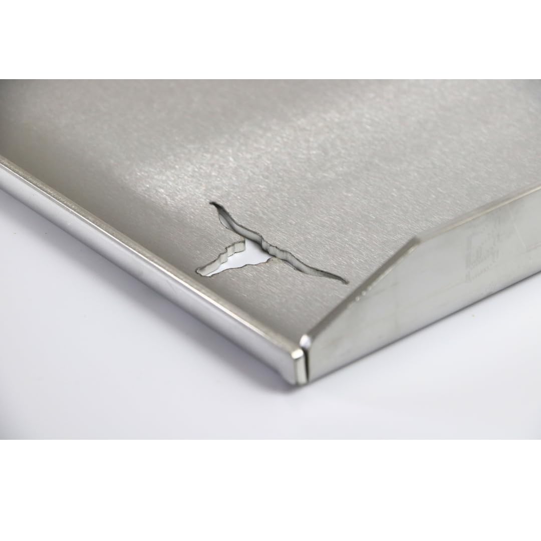 Kette's - Accessorio per barbecue in acciaio INOX, 470 x 425 mm, colore: Argento