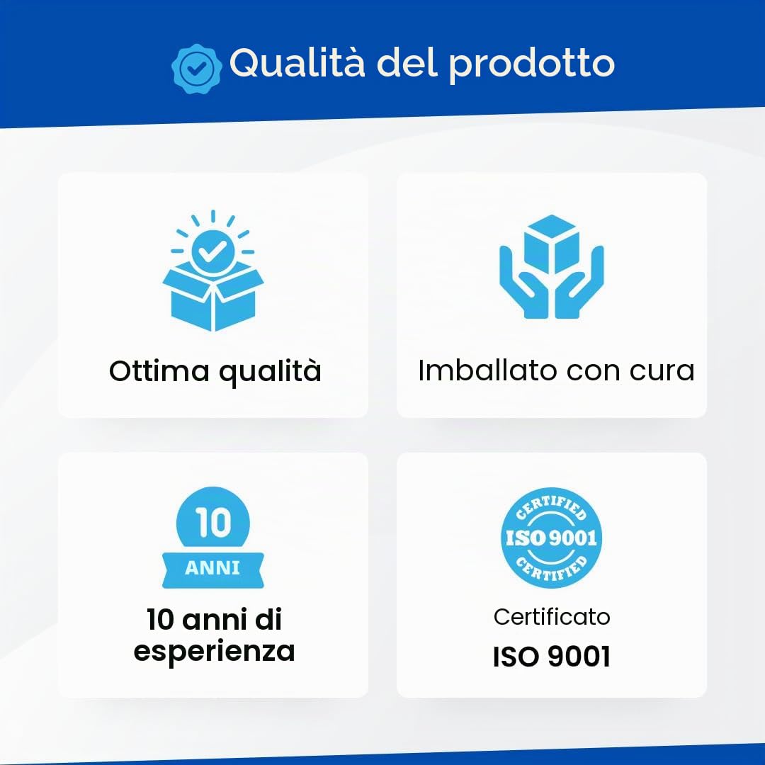 XL-Ink Set di 6 cartucce d'inchiostro compatibili con Canon PFI-107 (2 MBK/BK/C/M/Y), compatibili con Canon PFI-107MBK PFI-107BK PFI-107C PFI-107M PFI-107Y e Image PROGRAF iPF670 iPF6