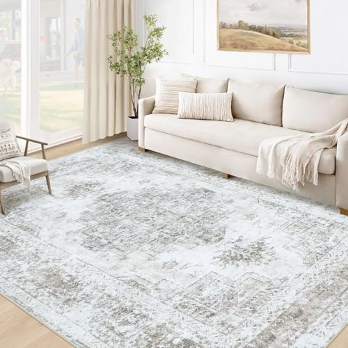 XLUEZ Area Rug 5x7 Living Room Rug, Machine Washable Vintage