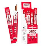 Chomps Grass-Fed and Finished Original Beef Jerky Snack Sticks 24-Pack, Keto, Paleo, Whole30, 10g Protein, Gluten-Free