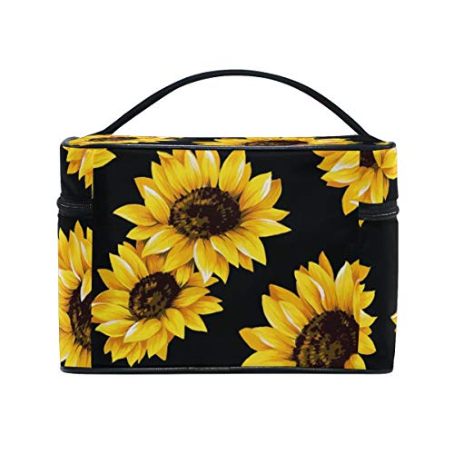 Baofu Sunflower Travel Cosmetic Bag Toiletry Bag Large Portable Hanging Multifunction Makeup Organizer Bag With Waterproof Pouch For Women And Girls #TOP3