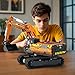 Reobrix RC Excavator Building Set,APP Remote Control Excavator Model with Motor,Truck Construction Setss for Adults 22003,Vehicle Building Blocks Engineering Gifts 1106 PCS