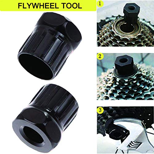 Multi-Function Mountain 5 Pcs Bicycle Bike Repair Tool Kits,Freewheel Removal Wrench,Crank Puller Extractor,Sprocket Lockring Remover,Chain Splitter With Bike Spoke Wrench,Bottom Bracket Removal. #TOP2