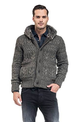 Veste en maille d'excellence Cambridge marron signée SALSA