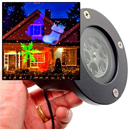 Projetor Led Natal Papai Noel Casa Espeto Festa Led 5w