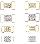 HOBBIESAY Shoelace Charms Rhinestone Shoe Charms D Shape Shoe Clip Charms Bling Shoe Accessories ...