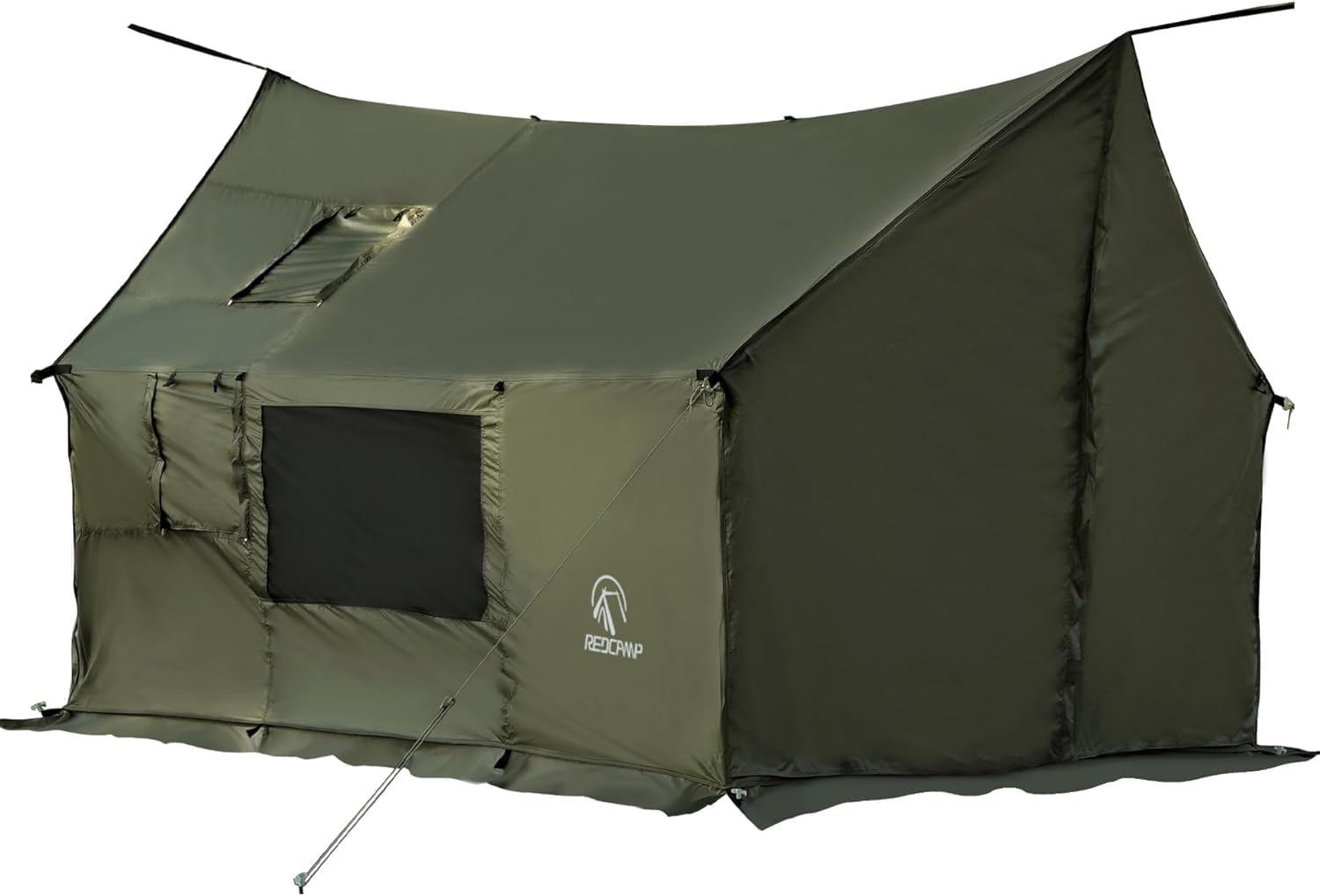 REDCAMP Hängemattenzelt, geräumiges, vielseitiges Wandzelt mit Schneeschürze, winddicht, wasserdicht, für Holzofen, Bushcraft, Familie, Camping, Outdoor, Jagd