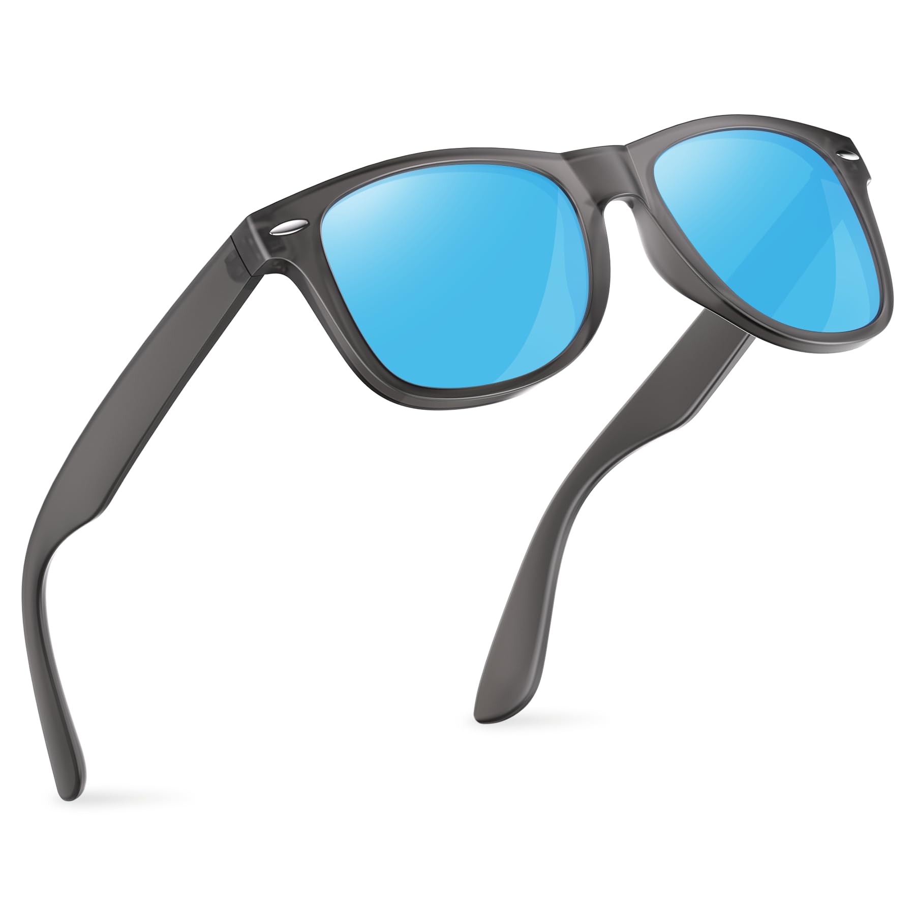 Glapeame Polarisiert-Sonnenbrille-Herren-Damen-Sonnenbrillen-Sunglasses-Men-Woman-Sonnenbrille Schwarz-UV400-Unisex-Retro-Vintage-Klassische-Polarisierte-Brille-Sportbrille-für Fahren-Camping