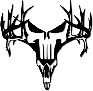 Metal Deer Wall Decor, Metal Wall Art, Deer Wall Art Decor, Black Deer Silhouette Metal Wall Decor, Home Decor Deer Head Sculpture Wall Hanging Indoor and Outdoor Fence Signs Black,L