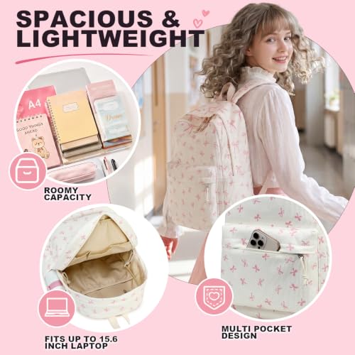 LEDAOU 3-in-1 Girls Backpack Set