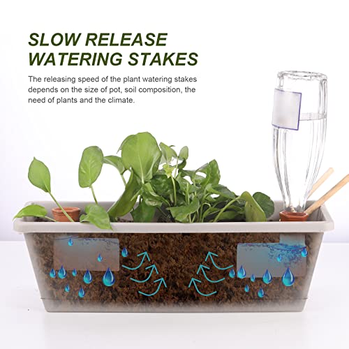 Plant Watering Devices Automatic Plant Waterer System Self Watering Terracotta Spikes Automatically Water Indoor And Outdoor Plants On Vacation Reusable Self-Irrigate Water Storage Tank Globes #TOP1