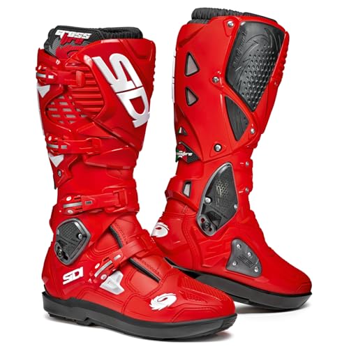 Image of SiDI | Offroad Motorcycle Boots, Professional Motocross Boots for Men CROSSFIRE 3 SRS, Adjustable and Replaceable Buckles, Flex System, Hyper Extension Block