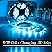 SUPERNIGHT 32.8ft LED Strip Lights, 10M 5050 RGB Color Changing Led Rope Lights with 44 Keys IR Remote Controller, 12V Power Supply for Bedroom, Kitchen, Christmas, TV, Home Decoration