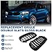 BILLDIO X5 F15 Grille，Gloss Black Kidney Grill Fit 2014-2018 X5 F15 X6 F16 X5M F85 X6M F86 Dual Slat Double Line