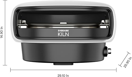 Miniatura 9 de Everdure KILN S Series Horno de pizza a gas de 1 quemador  Pizza de calidad de restaurante de 16 pulgadas en menos de 2 minutos  Patio trasero,