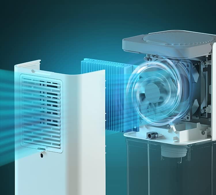 Dehumidifiers, Small Dehumidifier, Ultra Quiet Dehumidifier with Night Lights, Dehumidifier for Basement, Home, Bedroom, Bathroom, 40 OZ(1200ml), 50-320 sq.ft (Morandi Yellow)