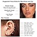 Dochais 4PCS 18G Nose Rings Hoops, Surgical Steel Earrings Tragus Septum Piercing CZ Clicker Septum Ring Hinged Segment Septum Conch Lip Cartilage Double Hoops 8mm 10mm For Women Men (B-Gold-20G,10mm)