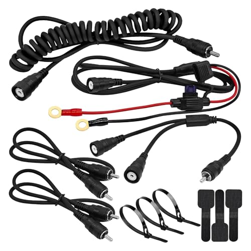 Cable calefactado para casco divisor en Y kit de conexión térmica para motos de nieve