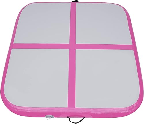 Miniatura 8 de Inflatable Gymnastics Mat Air Tumbling Mat Gymnastics Tumble Track Square 3.947.87 In Thickness Air Mats for Home UseTrainingCheerleadingWater Yoga