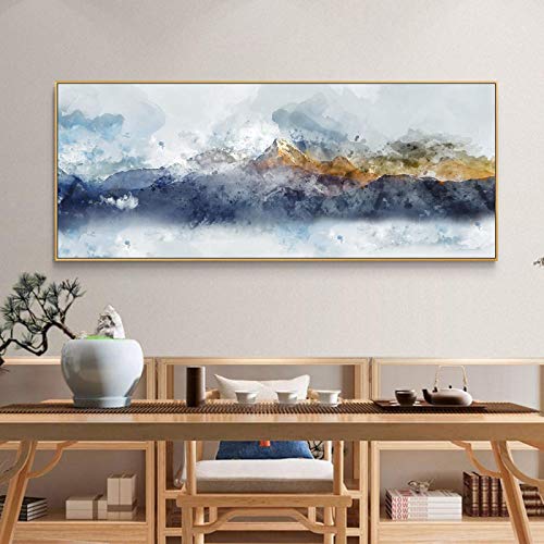 Affiches de paysage abstraites et impression toile pour la maison