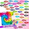 Tie Dye Kit - 40 Colors Permanent Fabric Dye with Rubber Bands, Gloves, Table Cover, Apron for Kids and Adults Tie-Dye Art - All-in-1 Textile Paint Dye for DIY Shirt, Hoodie Clothing Painting