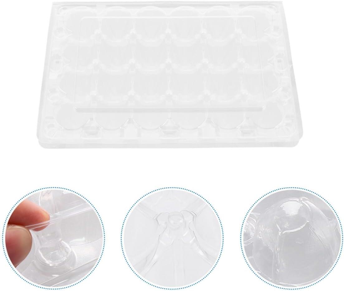 ORFOFE 24pcs Quail Egg Tray Made of Sturdy Pet Material with Large Capacity and Stable Design, Portable Egg Holder for Camping and Trips