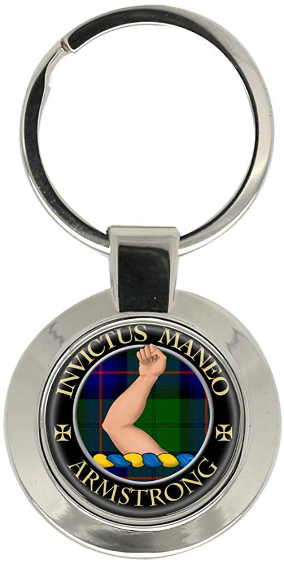 Giftshop Uk Unisex Silver Coloured Metal Armstrong Bare Scottish Clan Key Ring